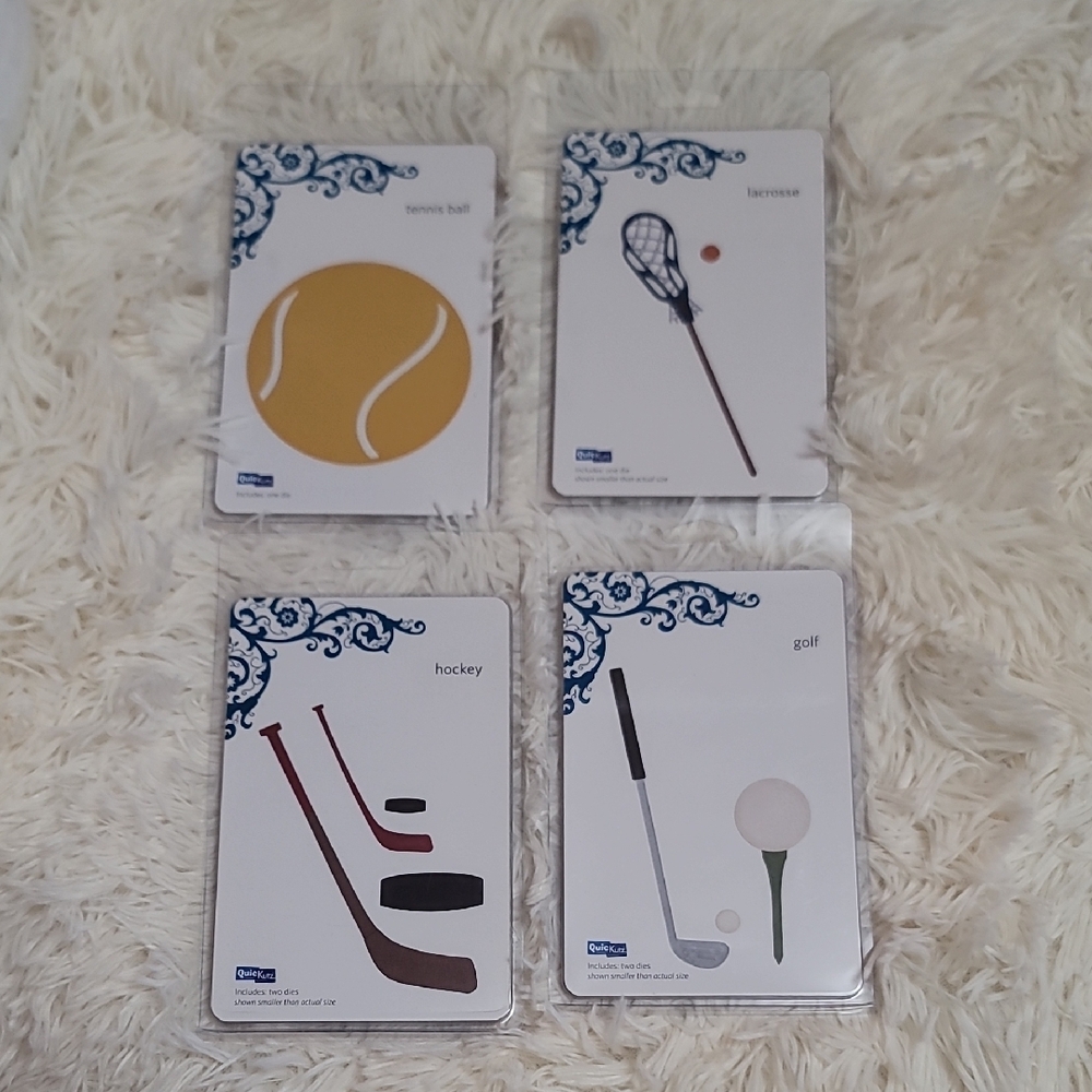 Sports Flashcards Set - Gold, Black, White